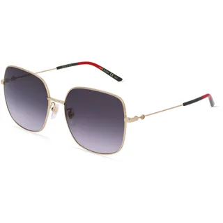 Gucci GG 1195SK Damen-Sonnenbrille Vollrand Eckig Metall-Gestell, gold