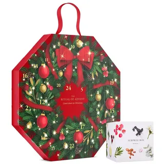 Rituals Adventskalender Rituals Adventskalender Classic 2025 + Überraschungs-Geschenkset (25-tlg), Classic Adventskranz-Kalender + Geschenkset Minis