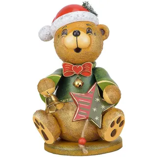 Hubrig Volkskunst GmbH Räuchermann Teddy 20 cm braun