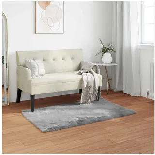 vidaXL Tafalla Fellteppich 80 x 150 cm Grau
