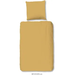 Bettwäsche, Gelb, Gold, Textil, Uni, 135x200 cm, atmungsaktiv, Schlaftextilien, Bettwäsche, Bettwäsche