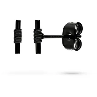Liebeskind Berlin Ohrstecker Twist Edelstahl Schwarz 0,7 cm