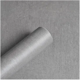 LuxusKollektion Vinyltapete Tapete Selbstklebend Betonoptik Hellgrau Beton-optik F 0.4W x 10L m silberfarben