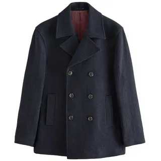 Next Wollmantel Signature Caban aus 100 % Wolle (1-tlg) blau 5XL (Normalgröße)