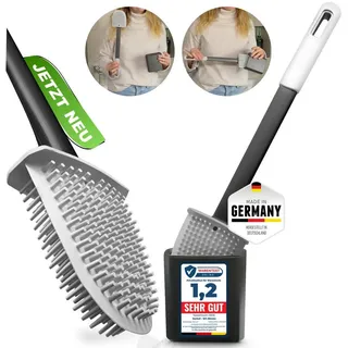 GERHOF WC-Reinigungsbürste WC Bürstengarnitur, Silikon Bürsten, Badezimmer, Toilettenbürste, (1-tlg)
