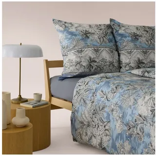 Bassetti Bettwäsche BOBOLI, Satin, 1 teilig, Komplette Garnitur blau