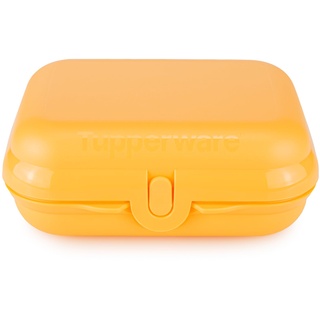 Tupperware Eco+ Kleiner-Twin (gr.2) orange Brotdose Brotbox Pausenbox Snackbox Sandwichbox Lunchbox (inkl. 1x Bio Saatgut)