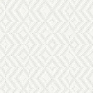 Bricoflor Glitzer Tapete in Weiß Moderne Geometrische Tapete mit Silber Glitzereffekt für Badezimmer und Schlafzimmer Rauten Vliestapete mit Vinyl
