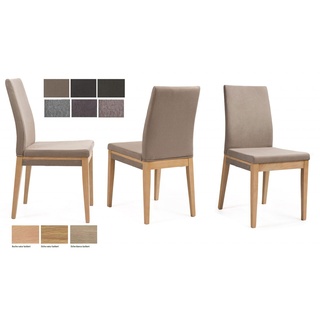 Standard Furniture Santos 2er Set Esszimmerstühle Holz Textilbezug viele Farben