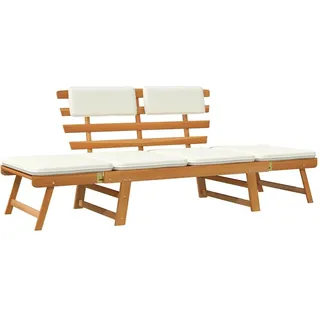 vidaXL Gartenbank 190 x 66 x 75 cm braun