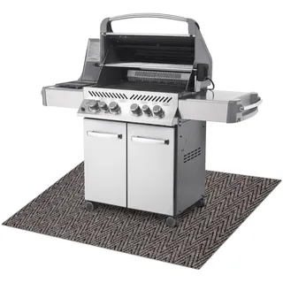 MAGNUS Grillschutzmatte für Terrasse draussen beige 100x200 cm