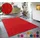 THEKO Wollteppich THEKO Holi B 60cm H 13mm L 90cm Schurwolle Teppiche Uni-Farben leicht meliert reine Wolle handgewebt mit Knüpfoptik