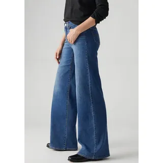 Levi's HOSE 318 SHAPING Wide Leg Jeans im 5-Pocket-Design Modell Dunkelblau, 28/32