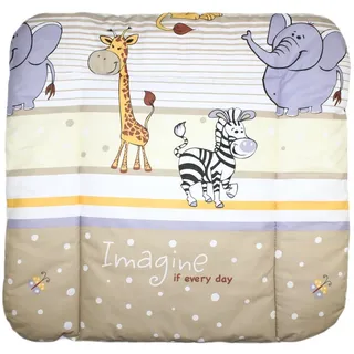 Baby Auflage Wickelauflage - SAFARI BEIGE - 70x50 cm 70x70 cm 70x85 cm Wickeltischauflage 70x50 cm