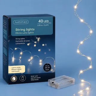 Lumineo LED Lichterkette 2 m warmweiß