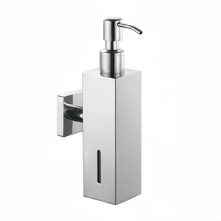 Besttoolifes Seifenspender zur Wandmontage, 250 ml, Edelstahl, für Bad, Dusche, Seifenbehälter, Pumpsystem mit Schrauben, für Badezimmer und Küche (silberglänzend)