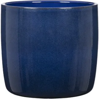 Scheurich Solido Blumentopf aus Keramik, Blau, Ø 28 cm, H 25,3 cm