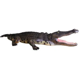 Xlmoebel Dekofigur Lebensgroße Krokodil-Statue aus hochwertigem Material für den Garten (Skulptur), Hergestellt in Europa grün