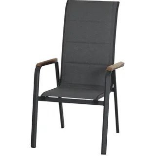 Siena Garden Tesoro Stapelsessel 62,5 x 70,5 x 111 cm anthrazit N40080