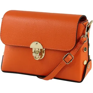 Toscanto Umhängetasche Toscanto Umhängetasche Freizeit (Umhängetasche, Umhängetasche), Damen Tasche Echtes Leder orange, Made-In Italy orange
