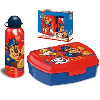 SRV Hub Paw Patrol Lunchbox für Kinder mit Schulflasche, 500 ml Aluminium-Wasserflasche, Kinder-Snackbox für Kleinkinder, wiederverwendbare Sandwich-Box, BPA-freie Flasche für Kinder