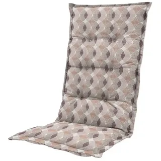 Madison Sitzauflage  (Hochlehner, L x B: 123 x 50 cm, Baumwolle, Polyester, Schaumflocken, Vlies, Rae Mocca)