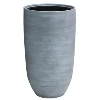 Dehner Keramik-Bodenvase Anton, rund, grau