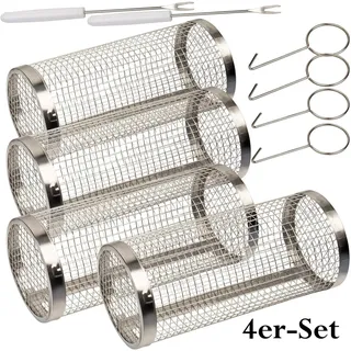 Rosenstein & Söhne Grillguthalter 13 cm Edelstahl silber