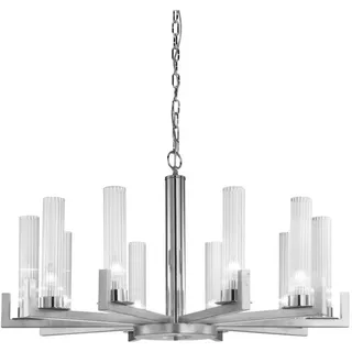 Kolarz 6009.81050 - Kronleuchter an Kette RAGGIO 10xE14/25W/230V silber - Silber