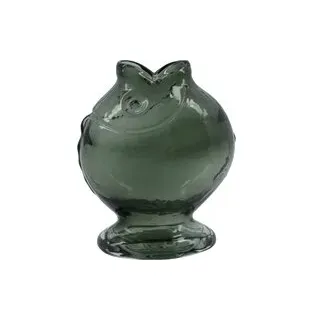 Vase Fisch rauchgrau