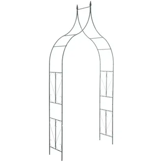 TPFGarden Rosenbogen Renya, Pergola - Spalier - Rankhilfe - Rankgitter aus massivem Eisen, Rosengitter - Kletterhilfe - Maße (HxBxT) 275 x 128 x 40cm 128 cm x 275 cm x 40 cm