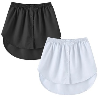 SOTOR Unterrock Damen-Shirt-Verlängerung für Damen,verstellbar,Oberteil Sweep-Shirt unteres, halblanger Minirock für Mädchen XXL