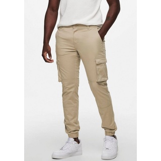 ONLY & SONS Cargohose CAM STAGE CARGO CUFF beige