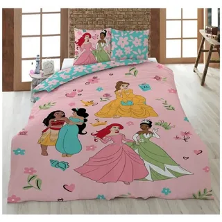 Aymax Disney Prinzessinnen Baumwolle 135 x 200 cm + 80 x 80 cm
