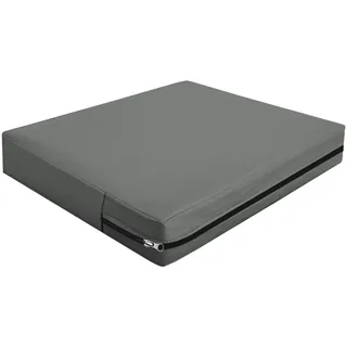 SYLC Wasserdicht Sitzkissenbezug Outdoor, Draußen Polsterbezug Mit Reißverschluss, Bezug Für Palettenkissen Wohnwagen Vollständiger Schutz (Light Grey,50×55×10cm)