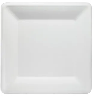 Wisefood Einwegteller quadratisch 26 cm weiß 50er Set