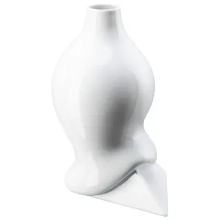 Rosenthal Dekovase Sirop Weiss glasiert Vase 28 cm (Vasen) bunt|weiß