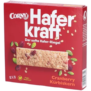 CORNY Haferkraft Cranberry-Kürbiskern Müsliriegel 4 Riegel, 4 St.
