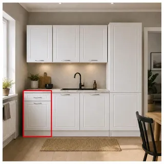 Hti-Living Unterschrank Jenna Country 40 x 50 x 83 cm Weiß
