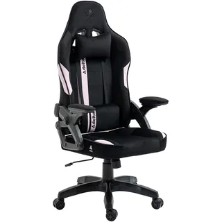 KRAKEN CHAIRS Gaming Stuhl Stoff Samt Ergonomisch 2D Armlehnen 120° | Samt Gamingstuhl mit weicher Polsterung, 2D-Armlehnen, 120° Rückenlehne sowie Lenden- und Nackenkissen