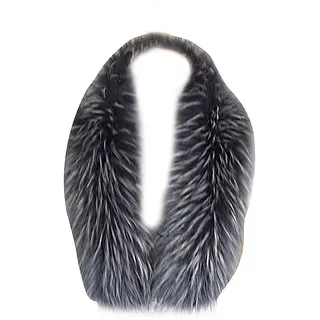 Amorar Frau Pelz-Schal Halswärmer Kunstpelz Schal Kragen Wrap Pashminas für Wintermantel Kragen Kapuze Edges Pelzschal Stolen Dicker Schals Nackenwärmer Grau