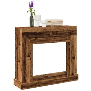 vidaXL Kaminumrandung 100 x 30 x 87,5 cm Altholz-Optik