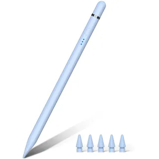 Pencil 1. Generation für iPad 2018-2026, 20 Mins mit USB C Schnellladung & Magnetische Absaugung, Stifte für Nintendo DS für iPad 11-6 Gen, Air 3-5/M2/M3/M4, Mini 5-7, Pro 11"/12,9"/13''M4 M5 (Blau)