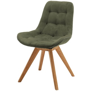 Woodford Esszimmerstuhl  mit erhöhter Sitzkante Bennet ¦ grün ¦ Maße (cm): B: 56 H: 84 T: 63