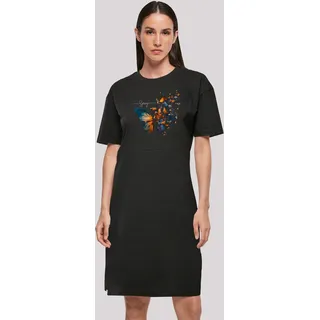 Shirtkleid F4NT4STIC "Schmetterling Frühlings Oversize Kleid" Gr. S, schwarz Damen Kleider Freizeitkleider Print
