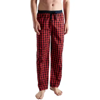 CECEBA Schlafhose CECEBA Herren Lange-Hose rot kariert (1-tlg) rot 50