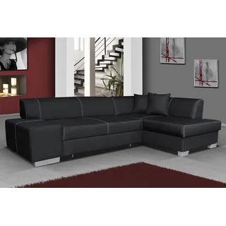 Design Ecksofa Schlafsofa Bettfunktion Couch Leder Textil Polster Sofas Neu 9542
