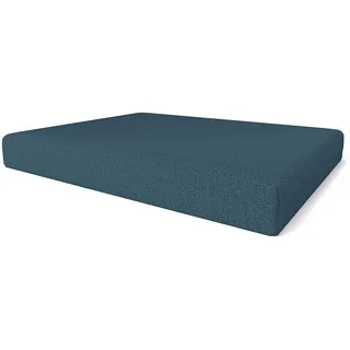 Pillows24 Palettenkissen Sitzkissen 120x80, Wasserabweisend & UV-fest | Palettenkissen Outdoor für Europaletten 120x80, abnehmbarer Bezug, Palettenuflage für Palettensofa, Made in EU, Türkis
