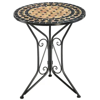 Gartentisch Terrassentisch Balkontisch Bistrotisch Mediterran mit Platte Mosaik