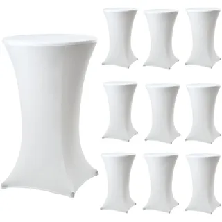 Trutzholm Stehtischhusse Weiß Ø 60 cm 10er Set